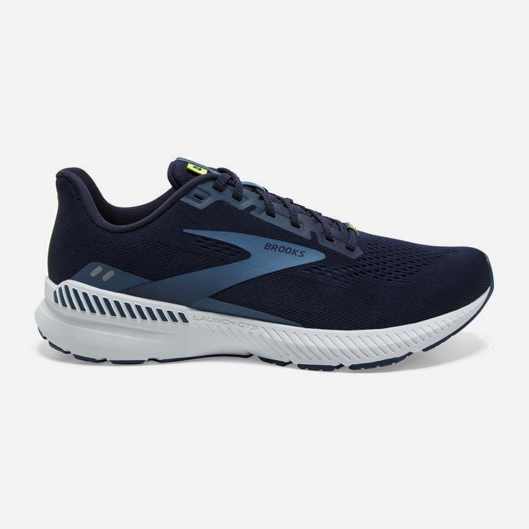 Brooks Launch Gts 8 Mens Energy Return Road Running Shoes - Peacoat/Legion Blue/Nightlife - Philippi